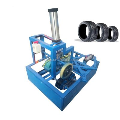 China Building Material Stores Auto Scrap Tire Rubber Tread Cutting Recycling Machine Passenger Car Tire Cutter for sale