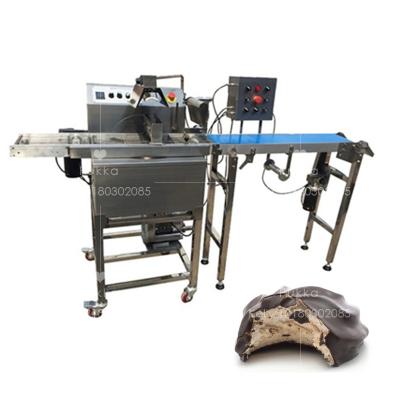 China Mini Automatic Chocolate Coating Machine Commercial Catering Snack Machine For Covering Chocolate for sale