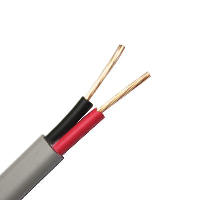 China Melt 2 Cores Flat Copper Cable Twin And Ground Wire Electrical Cable PVC Insulated Cables 1.5mm 2.5mm 4mm for sale