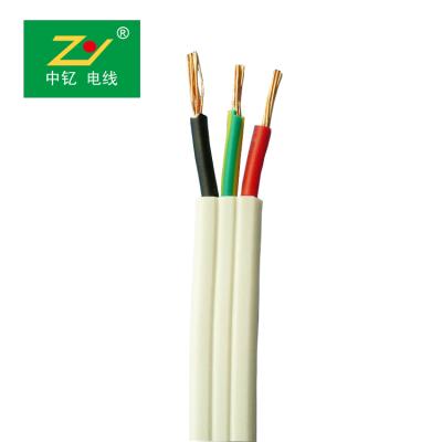 China Overhead PVC Insulated Tps Electrical Flat Cable 2.5mm 4.0mm2 6.0mm2 for sale