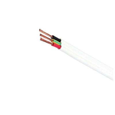 China Overhead Hot Wire 1.5mm Twin With Electrical Ground TPS Flat Cable for sale