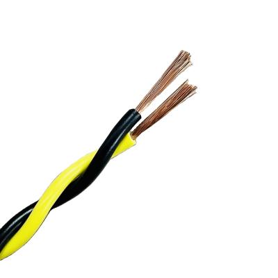 China RVS Underground Flexible Twisted Electrical Cables 2core 0.75mm 1.5mm 2.5mm Copper PVC Insulated Wires for sale