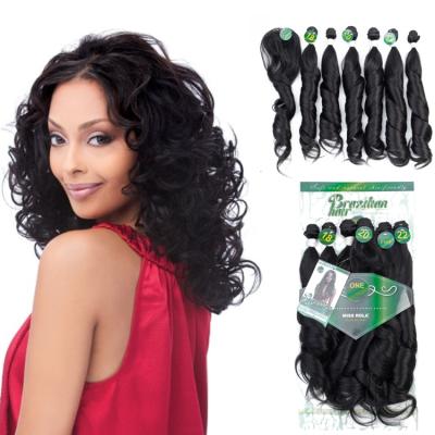 China Japanese Wholesale Premium Cheap Synthetic Fiber Hair Romance Imported Long Curly Extensions 100% Fiber Braid For Black Women for sale