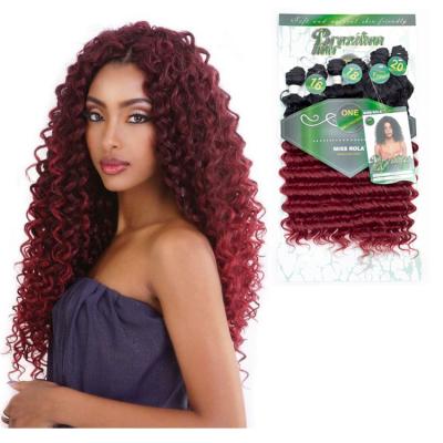 China Japanese Kaneka Deep Curl Silky High Temperature Synthetic Hair Nigeria tangle Cheap Free Synthetic Hair Weaving South Africa for sale