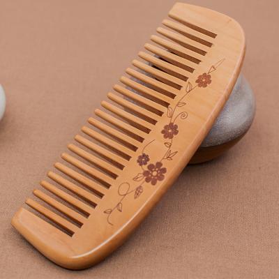 China Home Professional High Quality Custom Printed Wooden Mustache Beard Comb for sale