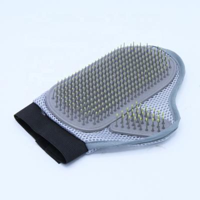 China Dog Cat Dog Hair Massage Brush Viable Grooming Bilateral Massager Glovesd for sale