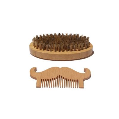 China Sustainable Professional Natural Portable Vegan Beard Brush Straightener For Men for sale