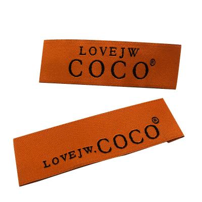 China Fashion Sustainable Good Quality Free Design Woven Labels Or Brand Logo Apparel Custom Printed for sale