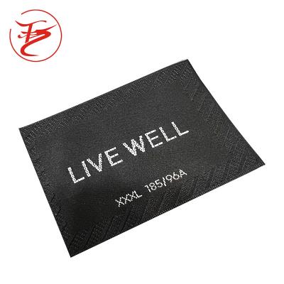 China Fashion Sustainable Good Quality Free Design Woven Labels Or Brand Logo Apparel Custom Printed for sale