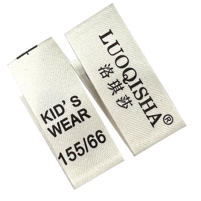 China Fashion Sustainable Good Quality Free Design Woven Labels Or Brand Logo Apparel Custom Printed for sale