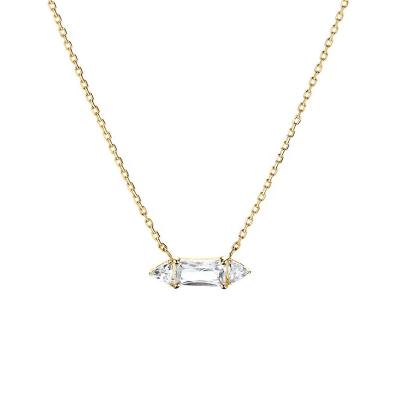 China FASHIONABLE Gemnel Baguette Pendant Lab Grown Diamond Necklace For Women for sale