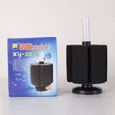 China Viable Hot Sale XY-2813 Compressor Filter For Fish Tank Aquarium Sponge Filter for sale