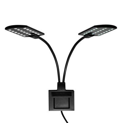 China AST-X7 15W Aquarium LED Double Head LED Light For Fish Tank Aquarium Lamp for sale