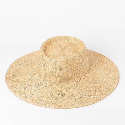 China Women Lady Annulus Crown High Tough Straw Resort Travel Sun Hat Custom Available Luxury Quality Lightweight for sale