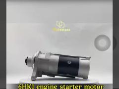 6HK1 engine starter motor suitable for Hitachi Sumitomo XCMG Sany 300 330 350 360 365 excavator