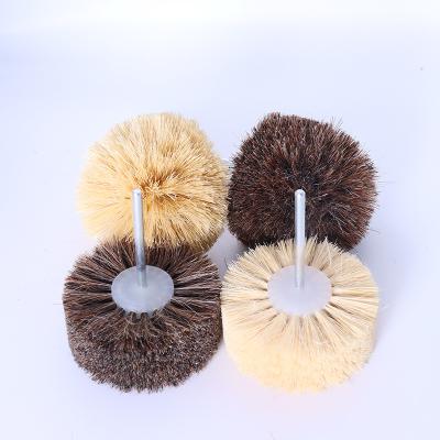 China High quality horse hair /Shaft sisal. Long Lifespan Horse Hair Sanding Polishing Polishing Brush and Sisal Polishing Wheel for Wood Plastic Waxing Jade Jewelry Polishing for sale