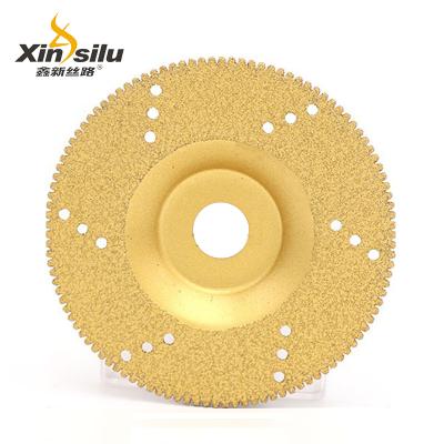 China Granite Vacuum Welded Granite Concrete Marble Stone Tile Diamond Cutting Wheel Grinding Disc for sale