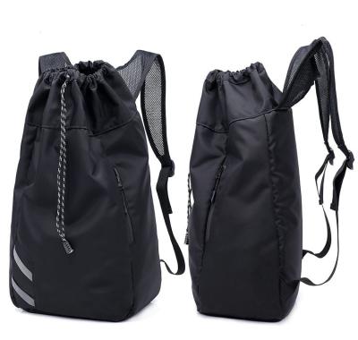 China Heavy Duty Drawstring Bag Sport Basketball Mesh Drawstring Backpack for sale