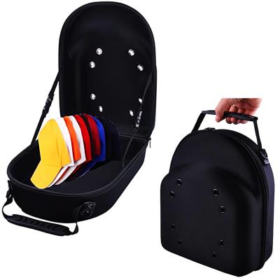 China Shockproof Travel Carry Hard Protective Eva Case Baseball Hat Carrier Storage Bag for sale