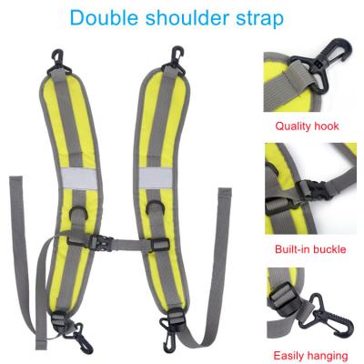 China Durable Widened Backpack Padded Adjustable Shoulder Strap Double Belt With Plastic Hook for sale