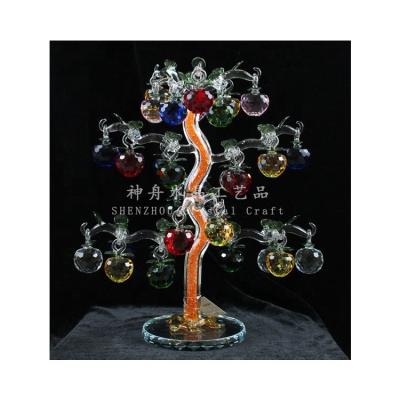 China China Hot Sale Crystal Christmas Apple Tree For Home Decor Crystal Table Centerpieces for sale