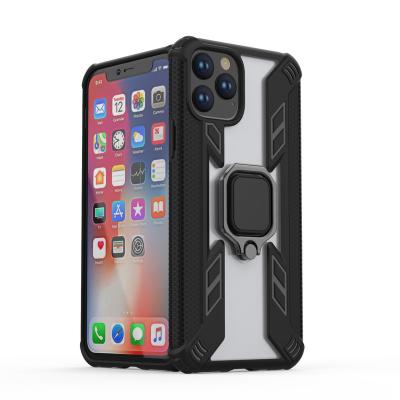 China Hybrid Protective Design Armor Case For Iphone 11 11 pro max, 2 in 1 Plastic TPU Cell Phone Cover For Iphone 6 7 8 X Xr Xs Xs Max Ring Stand Case for sale