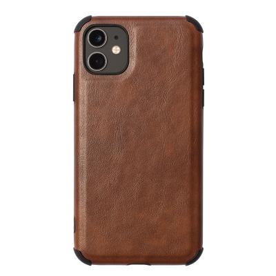 China Shockproof Shockproof PU Leather Cell Phone Case For iPhone 11 Pro , Custom PU Phone Case For iPhone 11 Pro Max for sale