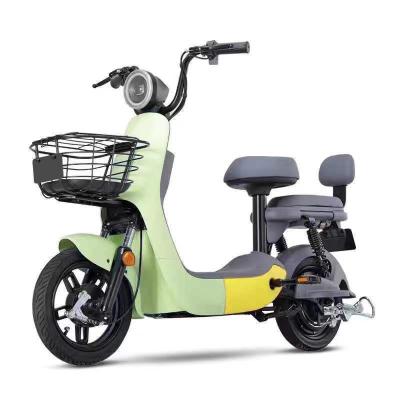 China Carbon Steel 2023 Cheapest Electric Bicycle Adult Electric Bikes 350w EBIKE For Adults Two Seats 48V 12ah Max 300kg Loaded for sale