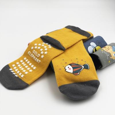 China Antibacterial High Quality Kids Socks Novelty Anti-skid Cartoon Socks Unisex Happy Socks for sale