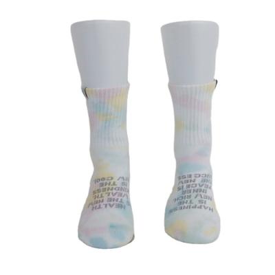 China Sports suppliers wholesale cheap alphabet socks fresh pure cotton printing and dyeing socks for sale