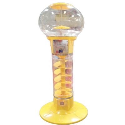 China Wholesale Price Candy Dispenser Bouncing Ball Capsule Coin Operated Gumball Vending Machine 45*1.45cm for sale