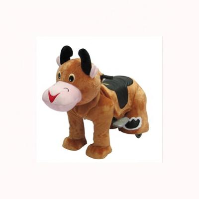 China 280USD Electronic Animal Scooters Stuffed Battery Operated Ride On Toys For Shopping Mall Play L100*W65*H95cm for sale