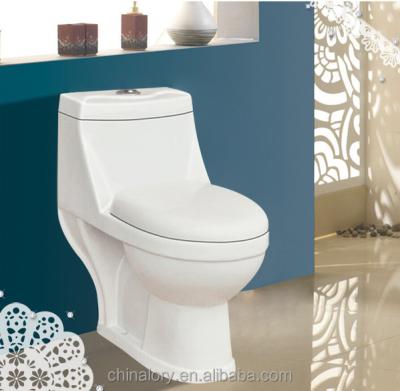 China Double-Flow Ceramic WC Bathroom Toilet Accessory for sale