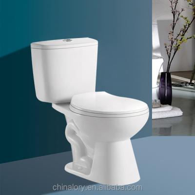 China Double-Flow Porcelain Bathroom Sets European WC Ceramic Toilet for sale