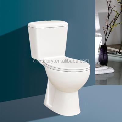 China Double-Flow Economical Sanitary Ware EWC Two Piece Toilet for sale