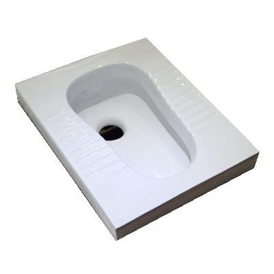 China With Cheap Ceramic Squat Squat Toilet Pan Porcelain Damper Price Sanitary Wc Back Drain for sale