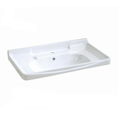 China LORY Bathroom Vanity Basin Retangular Hand Wash Bowl Cabinet Easy Clean Ceramic Sink for sale