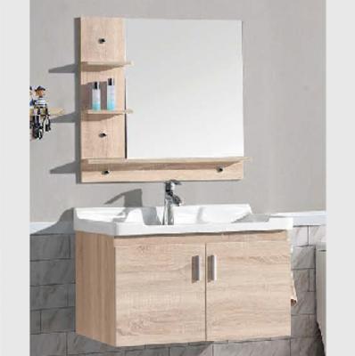 China LORY 2020New Modern Bathroom Vanity Cabinets Solid Wood Wall Hung Designs Eco-Friendly Proof Whater Cabinet for sale