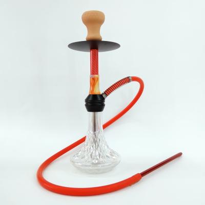 China New Glass Narguile MD-S66 Smoking Hookah Shisha Shisha Set Ceramic Bowl Shisha Shisha Narguile Glass Flower Hookah Set Hookahs Wholesale for sale