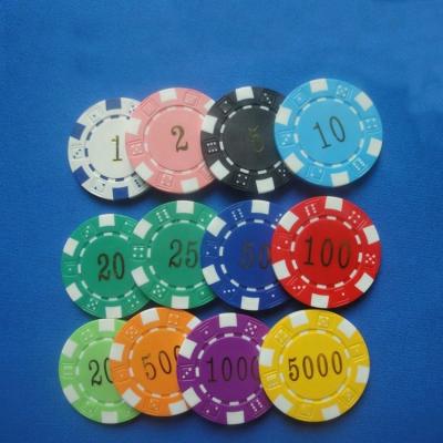 China ABS 11.5gABSdice poker chip with cheap price and good quality for sale