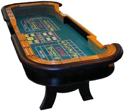 China Wooden or steel craps table poker table for sale