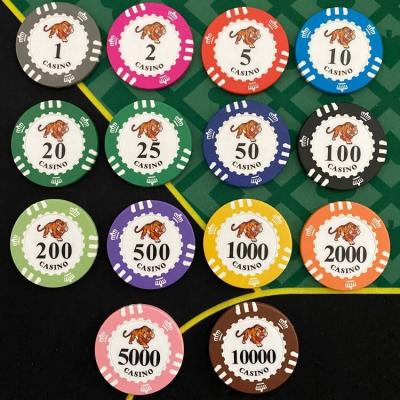 China ABS or clay or ceamic poker chip for real factory (NEW MODEL 40 45 74 80SIZE) 3-4types for sale