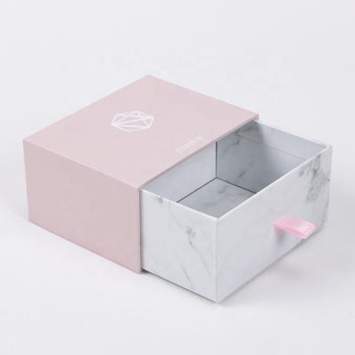 China Recyclable Antique Flower Print Design Paper Drawer Box Slide Box For Gift for sale