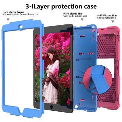 China Kid-Friendly For Samsung Hybrid Case Drop Protection Shockproof Rugged Cover Built With Kickstand For Samsung Tablet PC t290 Shockproof Case for sale