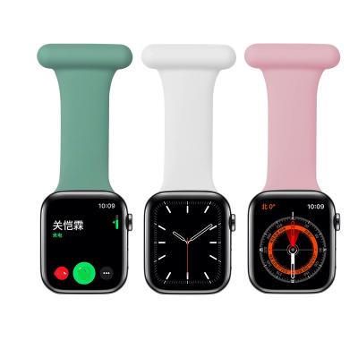 China Silicone For Apple Watch 5 Smart Watch Strap Nurse Watch Silicone Loop For iwatch For iwatch Bands 44mm for sale