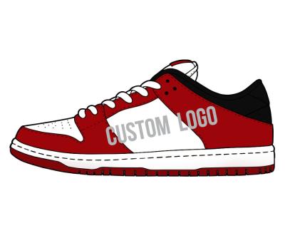 China 2021 Unique LOGO Shoes Men Sneakers Nk Breathable Custom Made High Low Cut Sb Leather Sneaker Shoes for sale