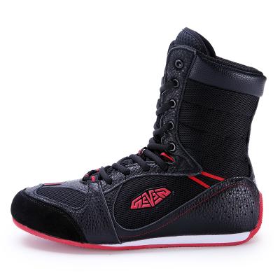 China 2021 New Cheap Boxing Shoes Custom Desig High-Top Boxing Shoes Light Weight Rubber Models For Men for sale