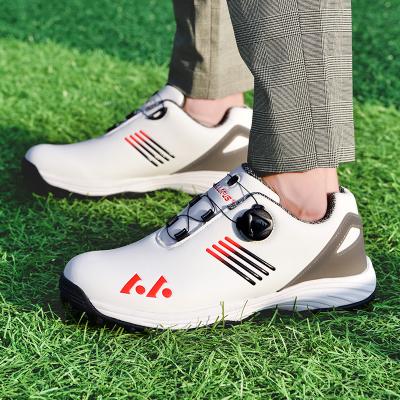 China Golf Zapatos Water Proof Golf Shoes Men Breathable Rubber Stud Studs Rotary Turn Buckles Shoes sepatu Golf for sale