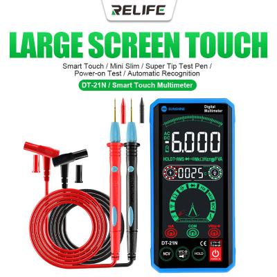 China DT-21N Smart Touch Multimeter Display AC DC Voltage Resistance Measuring Instrument SUN DT-21N High Definition Current Line Testing for sale