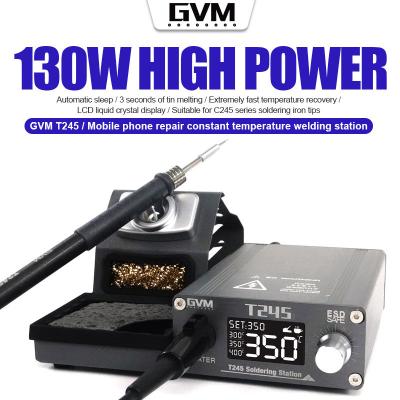 China GVM T245 for C245 Series Iron Head Mobile Phone Repair High Power Suitable Constant Temperature Soldering Station 130W GVM T245 for sale